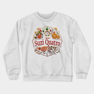 Suzi Quatro Flower Vintage Crewneck Sweatshirt